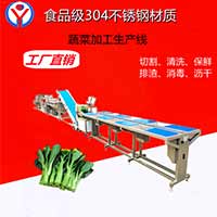 2022年最新款蔬菜清洗切配流水線，凈菜加工生產(chǎn)線設(shè)備